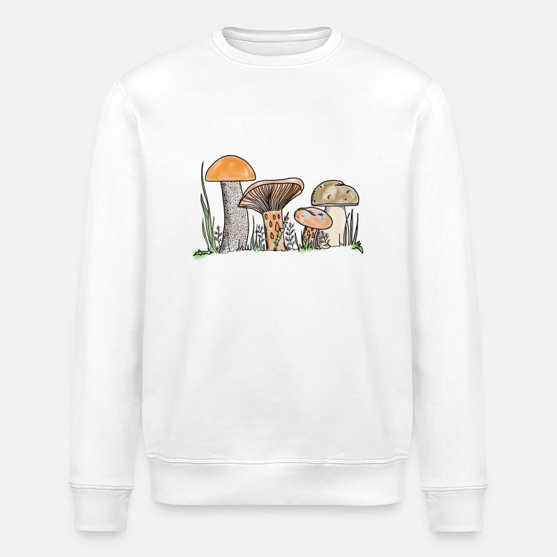 Mushrooms - Stanley/Stella Unisex Bio-Sweatshirt ROLLER - Weiß