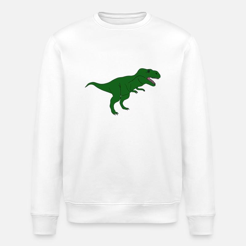 T-Rex - Stanley/Stella Unisex Bio-Sweatshirt ROLLER - Weiß