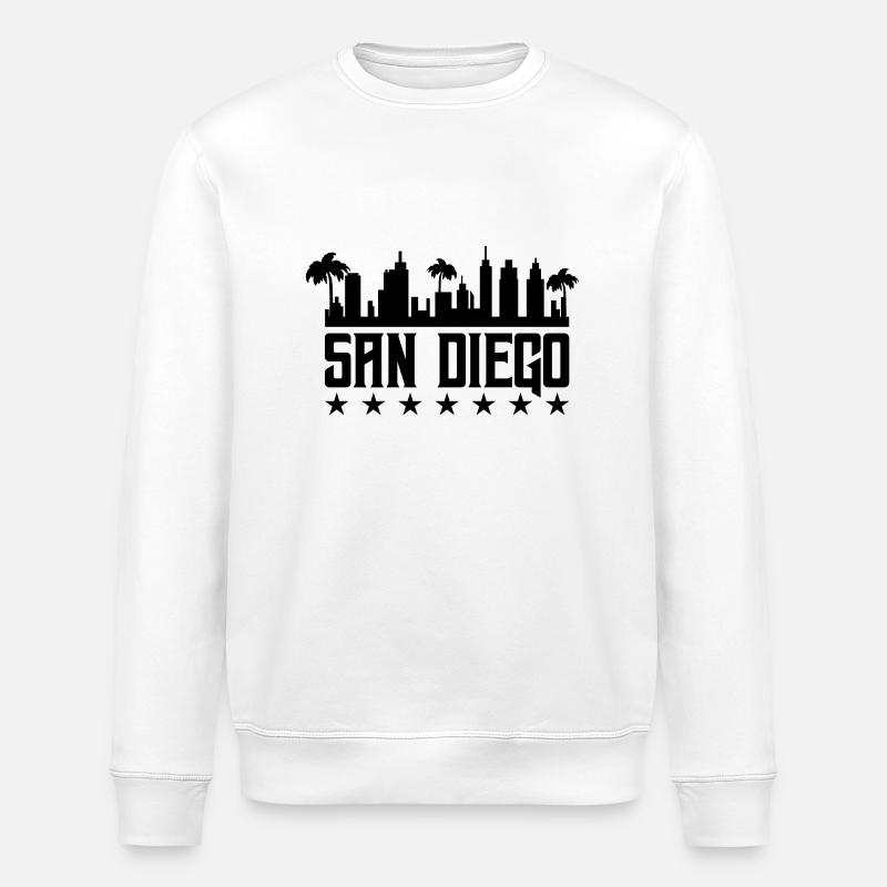 San Diego - Stanley/Stella ROLLER Unisex Organic Sweatshirt - white