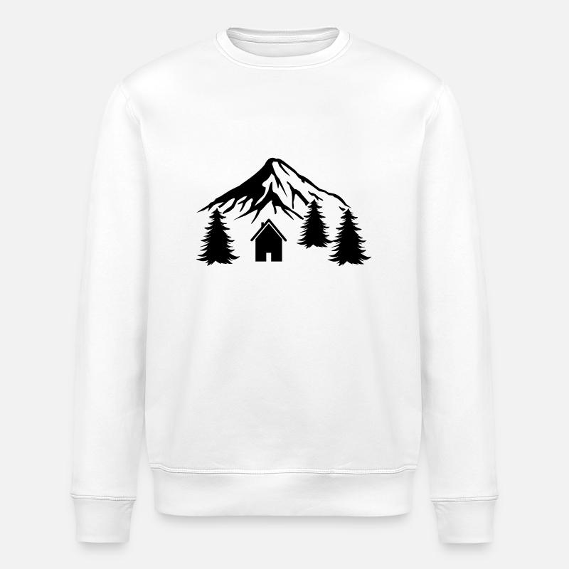 Cabin Berge - Stanley/Stella ROLLER Unisex Organic Sweatshirt - white