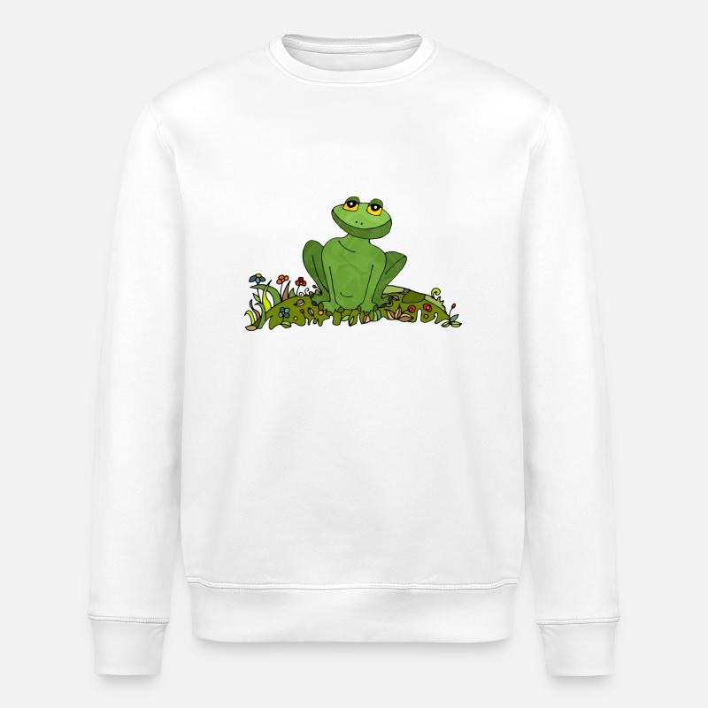 Grenouille - Sweat bio ROLLER Stanley/Stella Unisexe - blanc