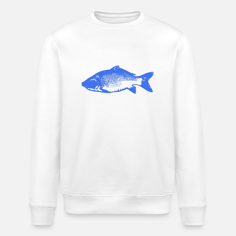 Pisces - Stanley/Stella ROLLER Unisex Organic Sweatshirt - white