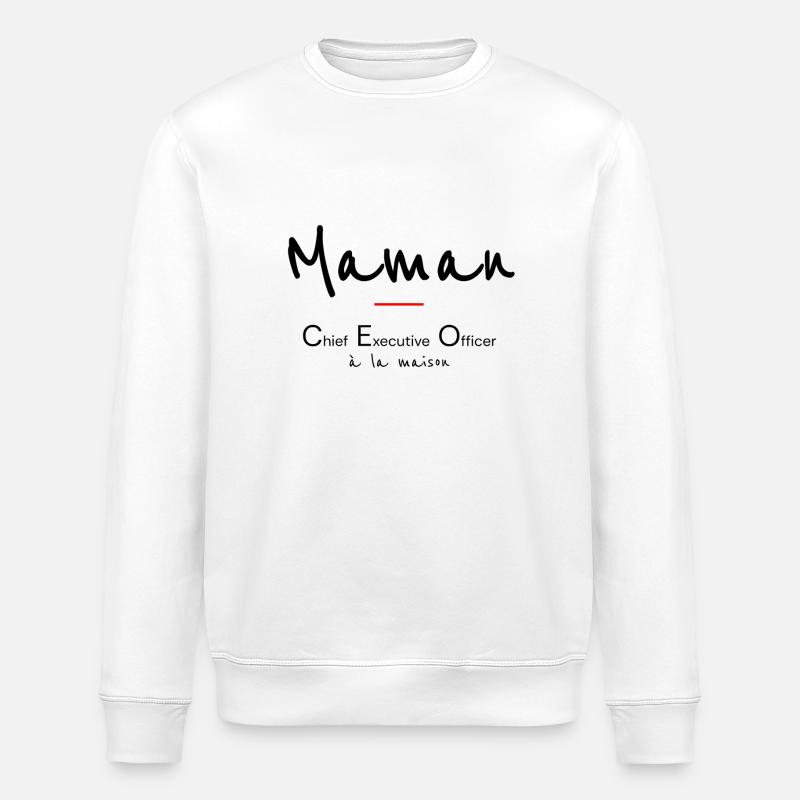 Mama - Stanley/Stella Unisex Bio-Sweatshirt ROLLER - Weiß