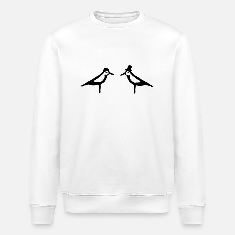 Mouettes - Sweat bio ROLLER Stanley/Stella Unisexe - blanc