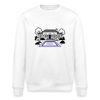 Finca House Villa - Stanley/Stella ROLLER Unisex Organic Sweatshirt - white - Front - Nik (191cm)