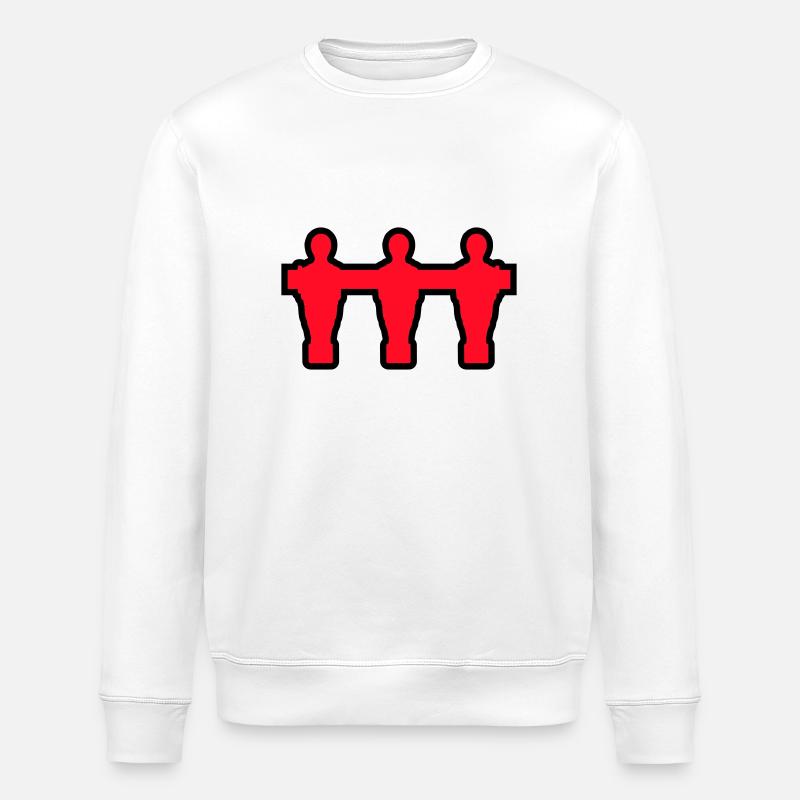 kickerspieler_outline - Kicker shirt - Sweat bio ROLLER Stanley/Stella Unisexe - blanc