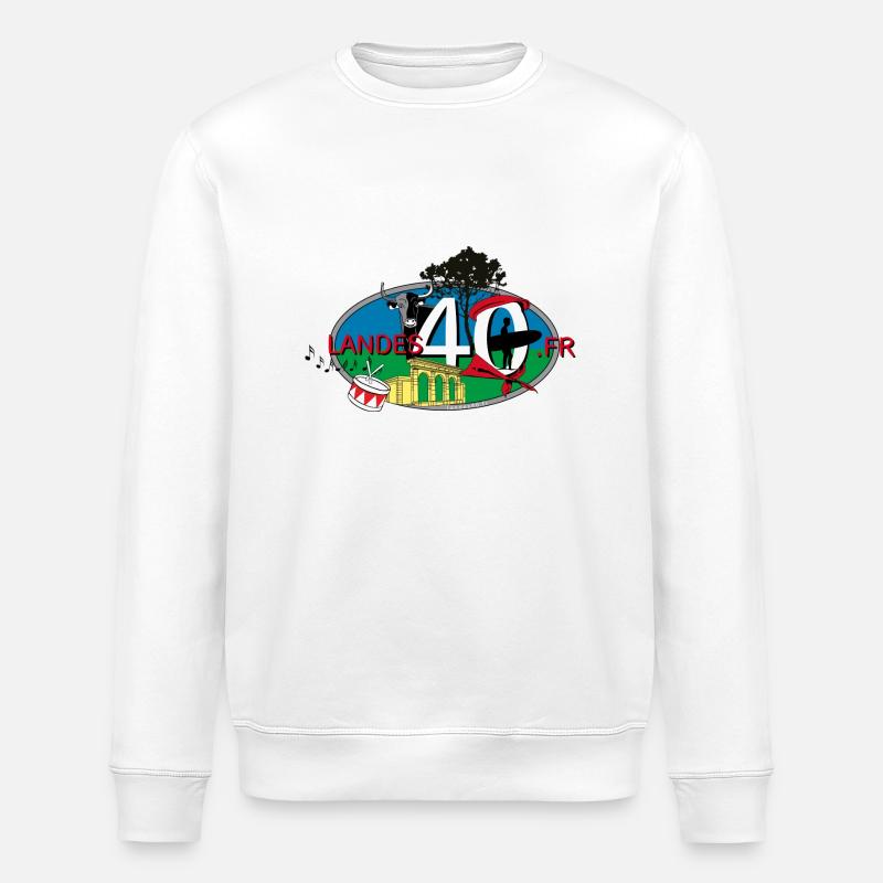 landes40.fr - Stanley/Stella Unisex Bio-Sweatshirt ROLLER - Weiß