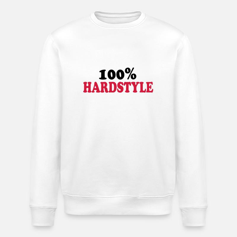 Hardstyle - Stanley/Stella Unisex Bio-Sweatshirt ROLLER - Weiß
