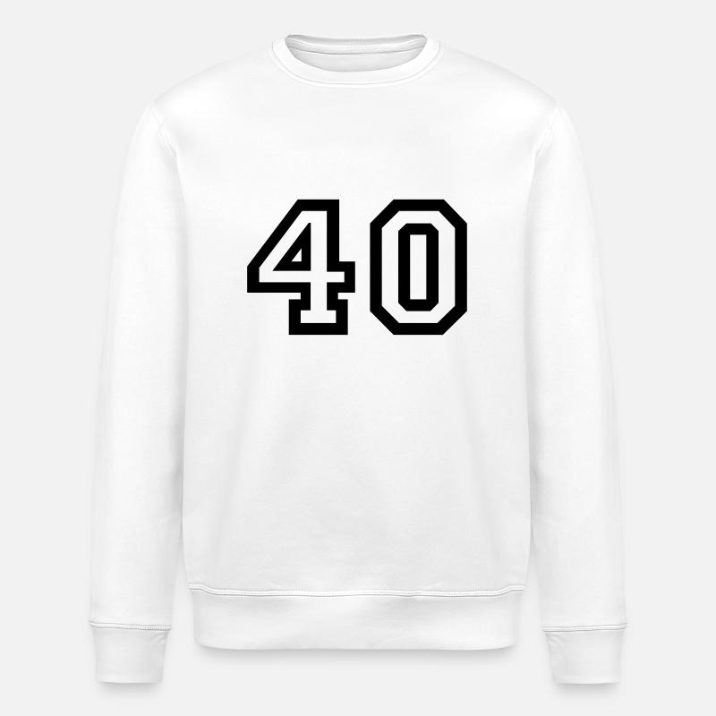 40 Collegestyle - Stanley/Stella Unisex Bio-Sweatshirt ROLLER - Weiß