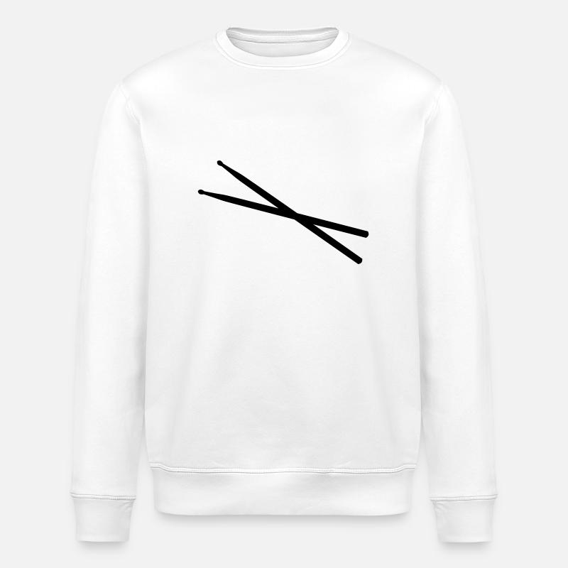 Drumsticks - Stanley/Stella Unisex Bio-Sweatshirt ROLLER - Weiß