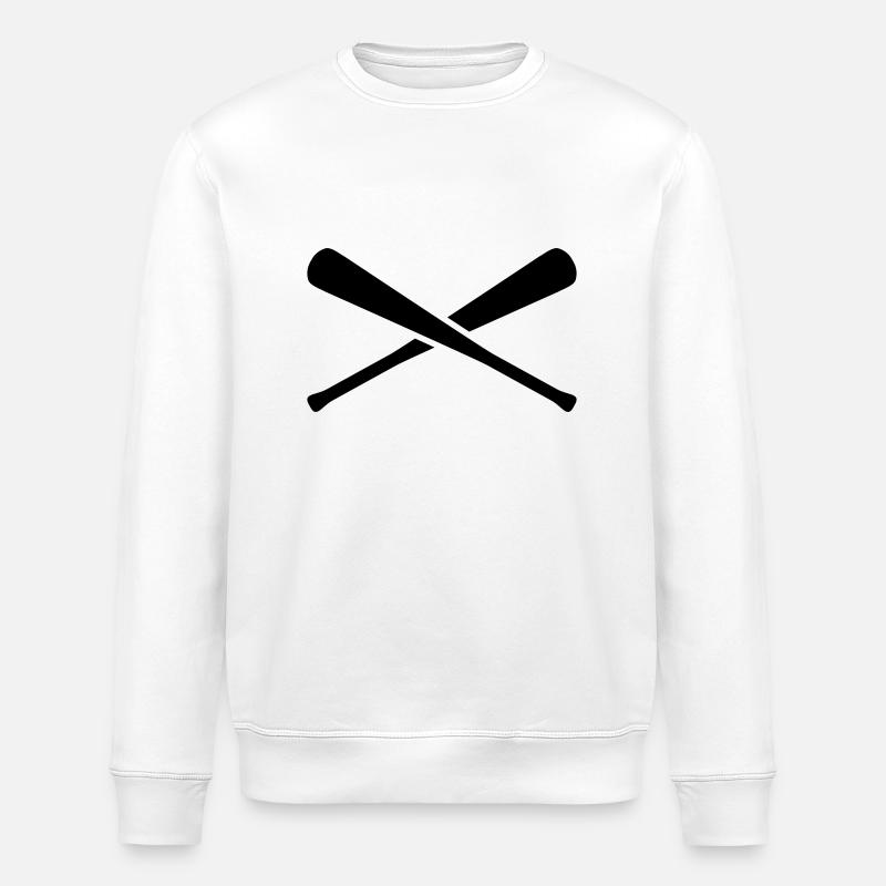 baseball_x_1c - Stanley/Stella Unisex Bio-Sweatshirt ROLLER - Weiß