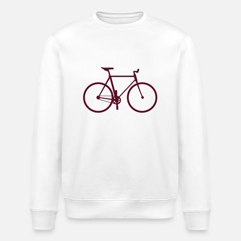 Fahrrad einfach - Stanley/Stella Unisex Bio-Sweatshirt ROLLER - Weiß