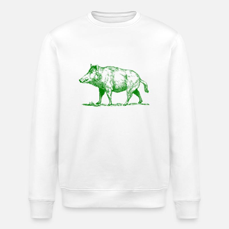 pig39 - Sweat bio ROLLER Stanley/Stella Unisexe - blanc