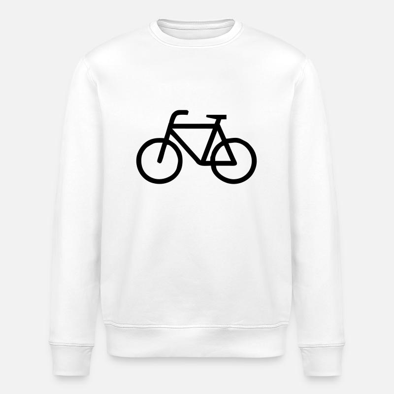 fahrrad - Stanley/Stella Unisex Bio-Sweatshirt ROLLER - Weiß