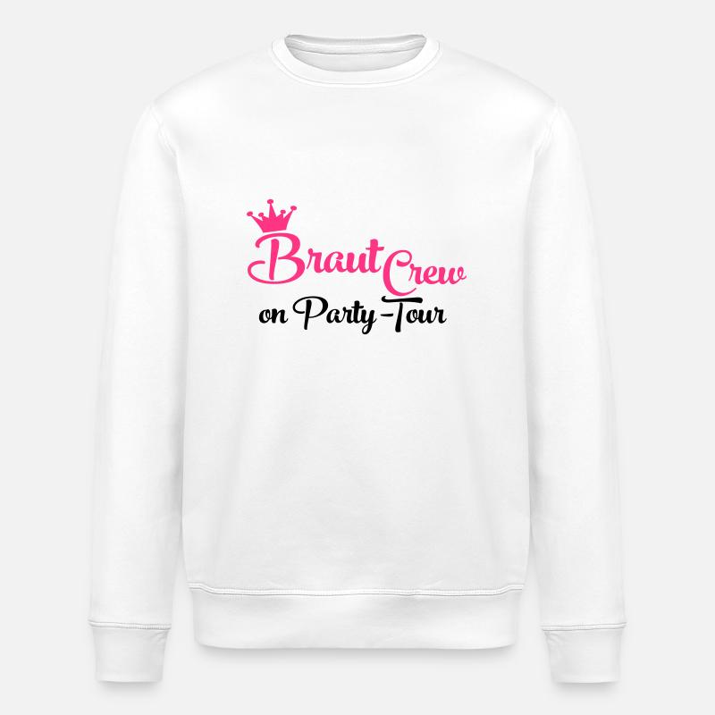 Team Bride - Stanley/Stella ROLLER Unisex Organic Sweatshirt - white