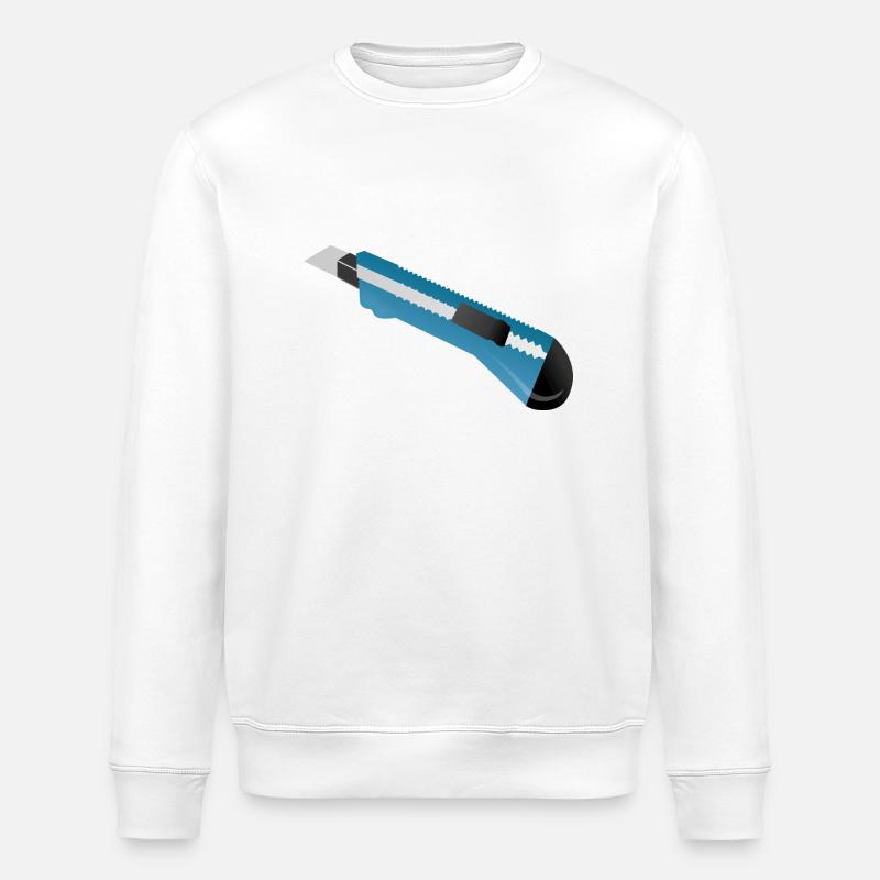 Teppichmesser - Stanley/Stella Unisex Bio-Sweatshirt ROLLER - Weiß