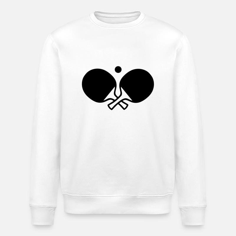 Ping pong - Stanley/Stella ROLLER Unisex Organic Sweatshirt - white