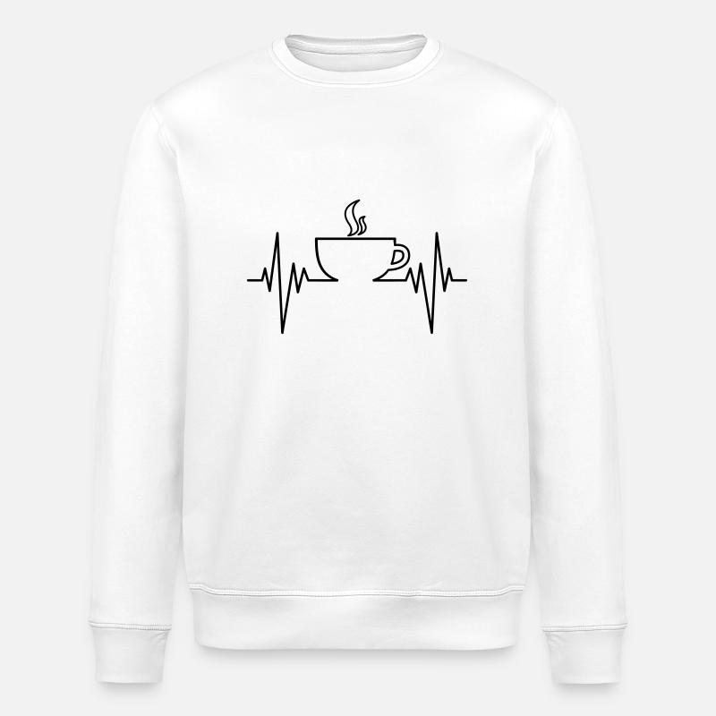 Impulsions du café - Sweat bio ROLLER Stanley/Stella Unisexe - blanc