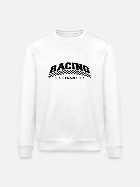 racing_team_design_1 - Stanley/Stella Unisex Bio-Sweatshirt ROLLER - Weiß