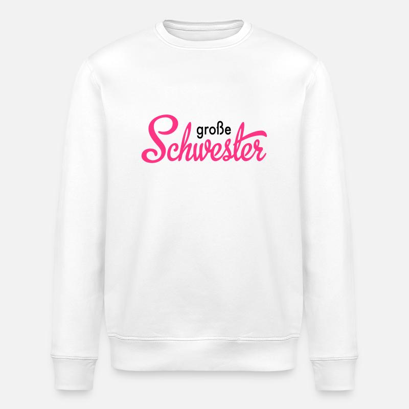 große Schwester - Stanley/Stella Unisex Bio-Sweatshirt ROLLER - Weiß