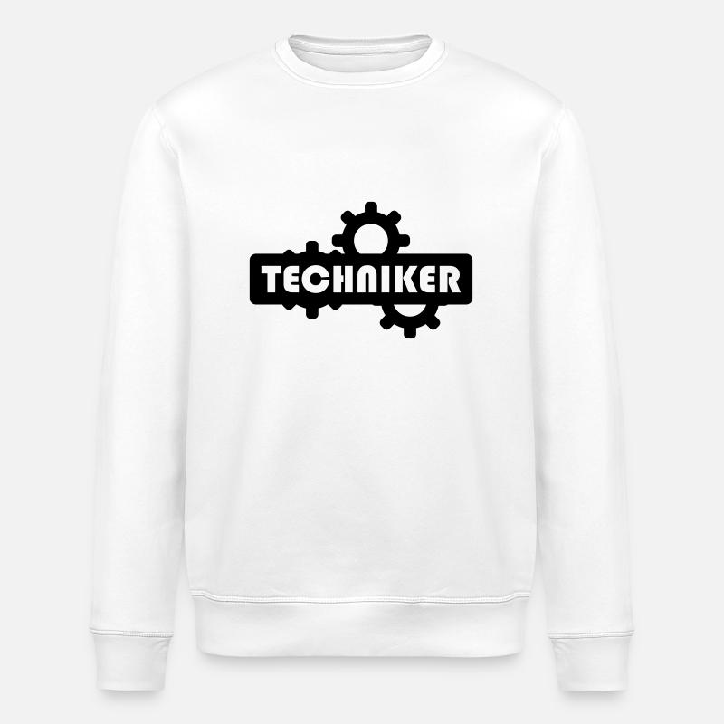 technicien - Sweat bio ROLLER Stanley/Stella Unisexe - blanc