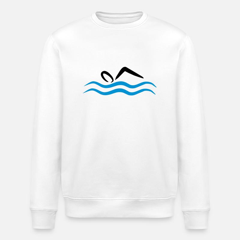 swimming - Stanley/Stella Unisex Bio-Sweatshirt ROLLER - Weiß