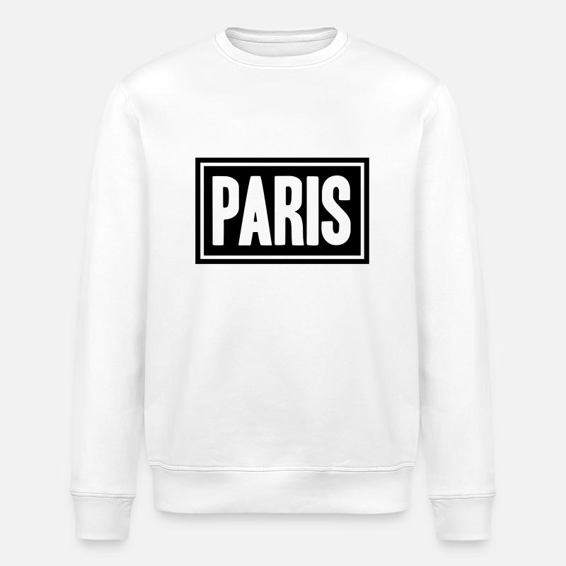 Paris Design - Stanley/Stella ROLLER Unisex Organic Sweatshirt - white