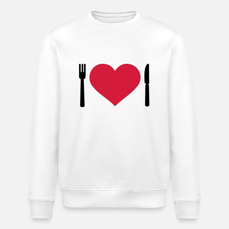 Besteck - Stanley/Stella Unisex Bio-Sweatshirt ROLLER - Weiß