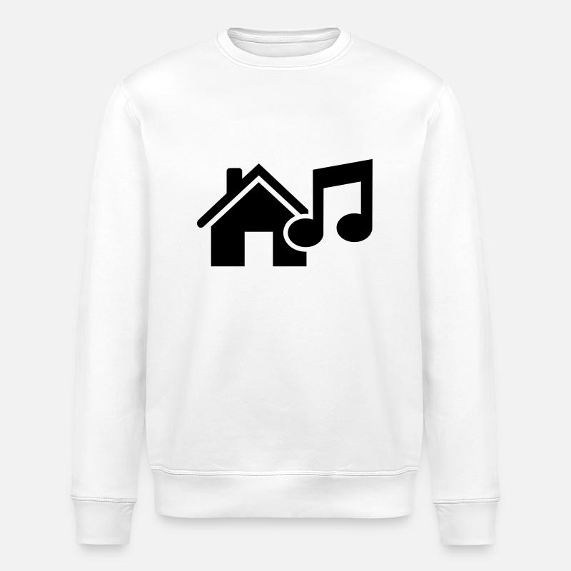 House music - Stanley/Stella Unisex Bio-Sweatshirt ROLLER - Weiß