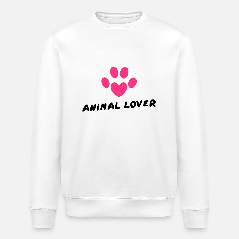 Animal Lover - Stanley/Stella Unisex Bio-Sweatshirt ROLLER - Weiß