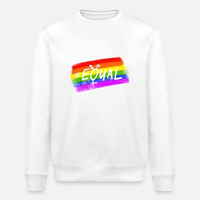 Equal Pride - Stanley/Stella Unisex Bio-Sweatshirt ROLLER - Weiß