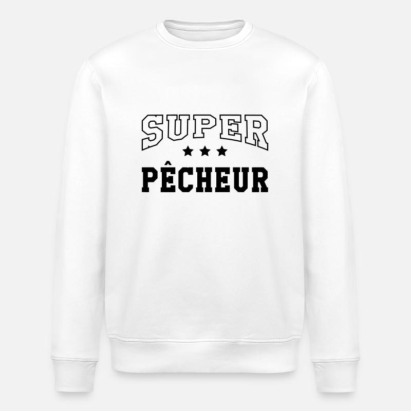 Super Pêcheur - Sweat bio ROLLER Stanley/Stella Unisexe - blanc