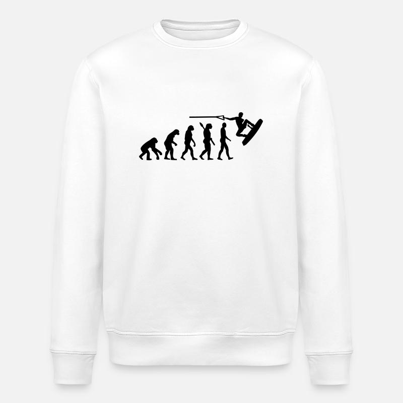 Wakeboard - Stanley/Stella Unisex Bio-Sweatshirt ROLLER - Weiß