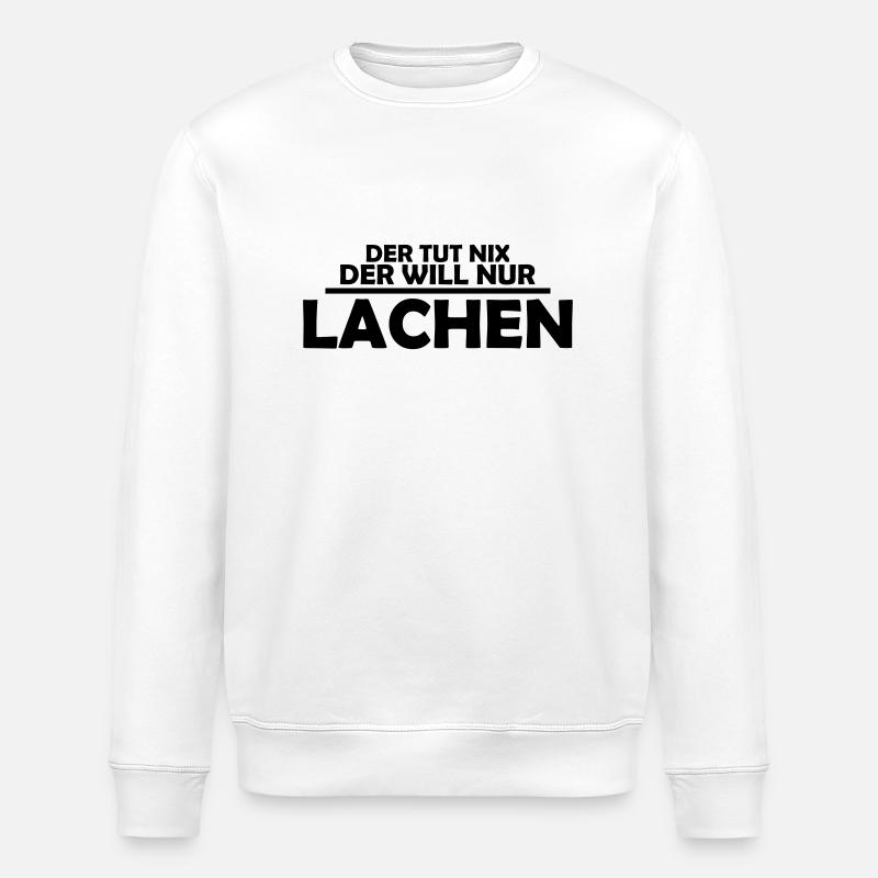 lachen - Stanley/Stella Unisex Bio-Sweatshirt ROLLER - Weiß