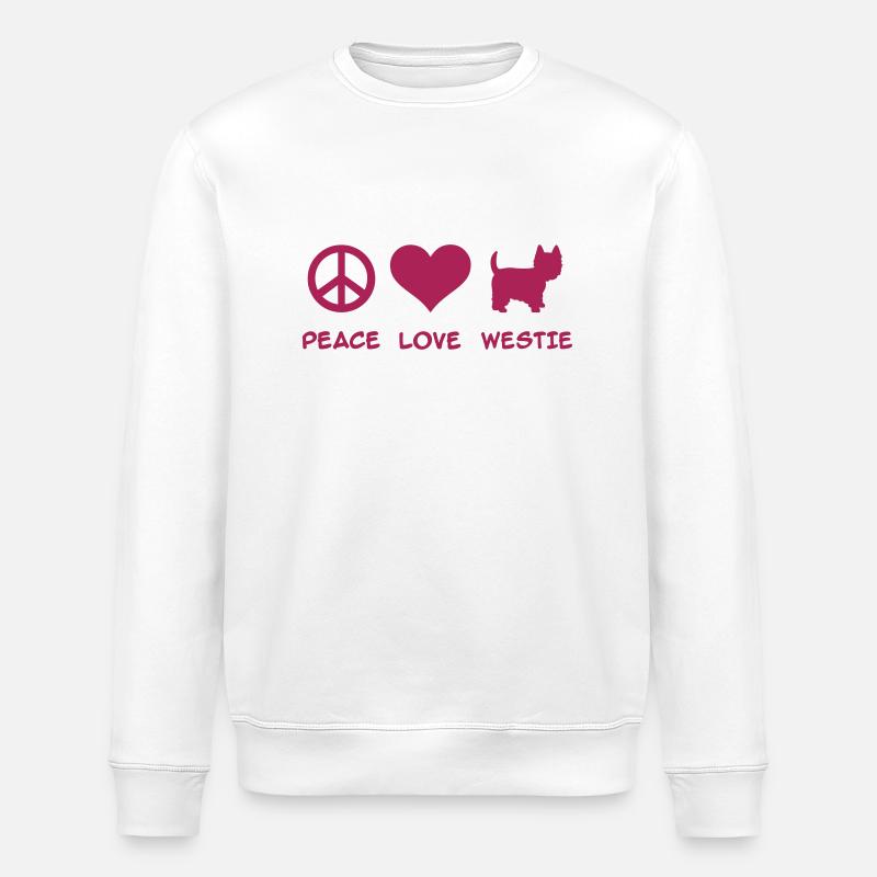 Westie - Stanley/Stella Unisex Bio-Sweatshirt ROLLER - Weiß