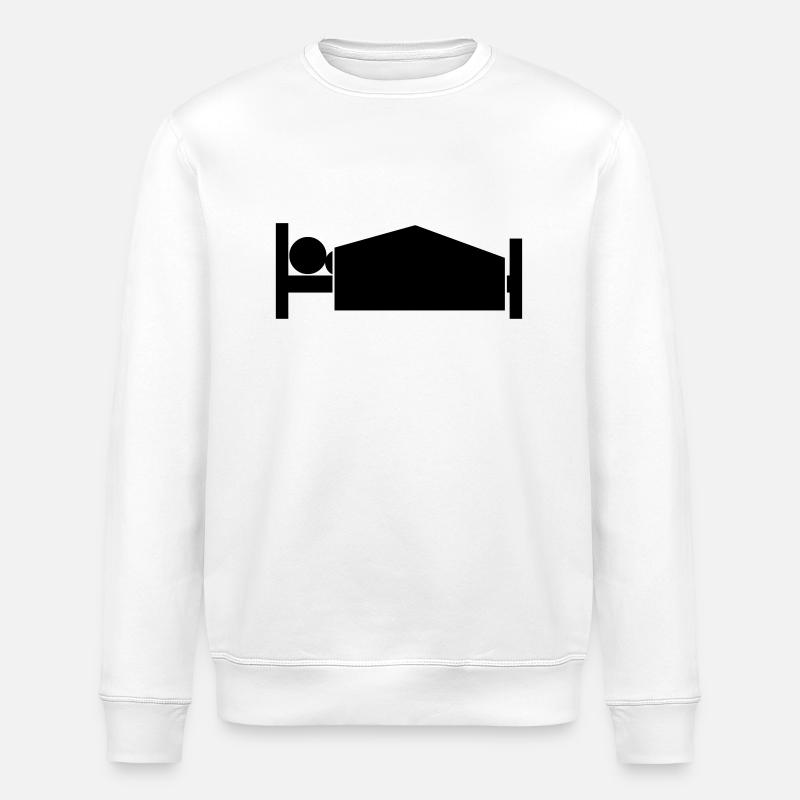 morning bed - Stanley/Stella Unisex Bio-Sweatshirt ROLLER - Weiß