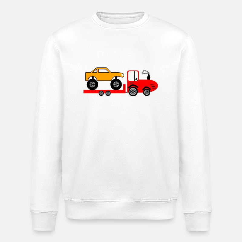 Tractor - Stanley/Stella ROLLER Unisex Organic Sweatshirt - white