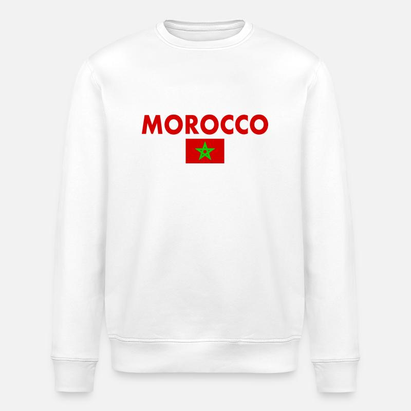 Maroc - Sweat bio ROLLER Stanley/Stella Unisexe - blanc