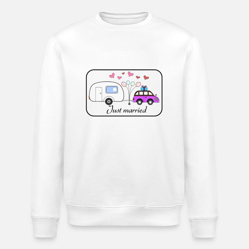 Just married - Stanley/Stella Unisex Bio-Sweatshirt ROLLER - Weiß