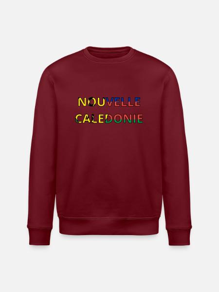 Drapeau Nouvelle-Calédonie - Sweat bio ROLLER Stanley/Stella Unisexe - blanc