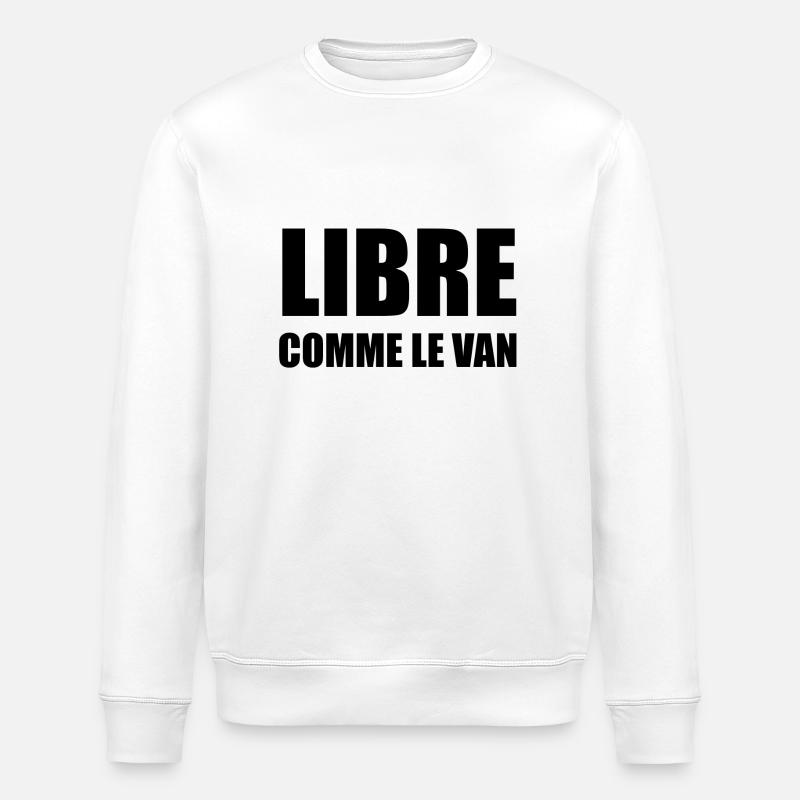 libre - Sweat bio ROLLER Stanley/Stella Unisexe - blanc