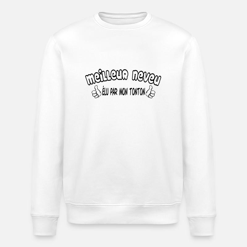 BESTER Neffe - Stanley/Stella Unisex Bio-Sweatshirt ROLLER - Weiß