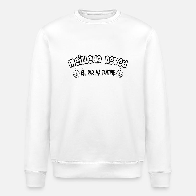 MEILLEUR neveu - Sweat bio ROLLER Stanley/Stella Unisexe - blanc