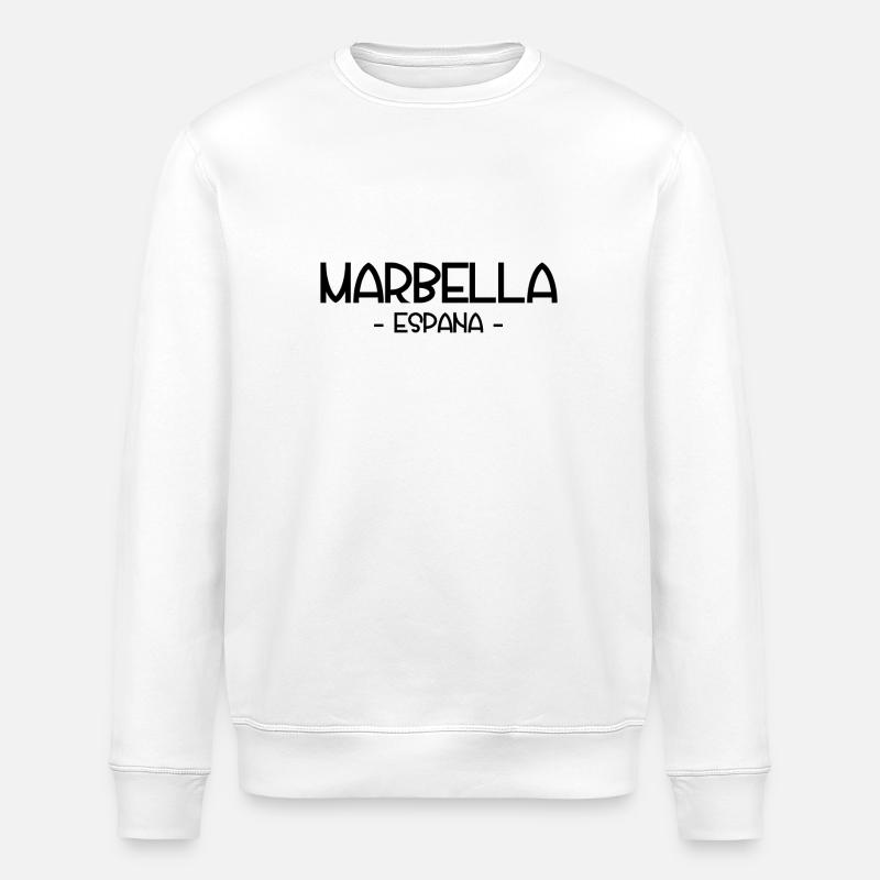 Marbella España Espagne Espagnol - Sweat bio ROLLER Stanley/Stella Unisexe - blanc