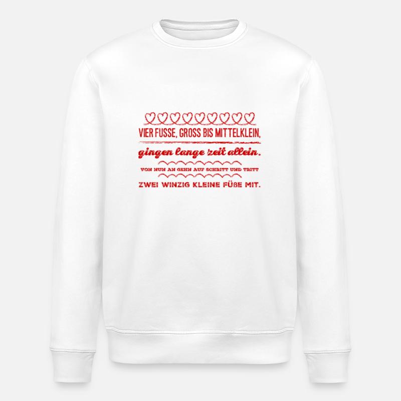 Cadeau de grossesse - Sweat bio ROLLER Stanley/Stella Unisexe - blanc