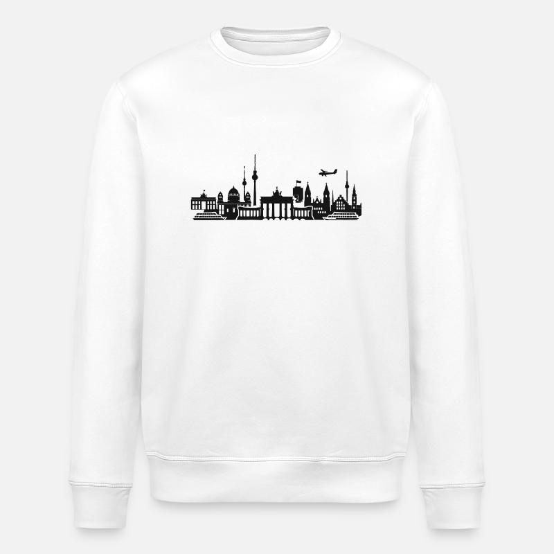 berlin - Stanley/Stella Unisex Bio-Sweatshirt ROLLER - Weiß