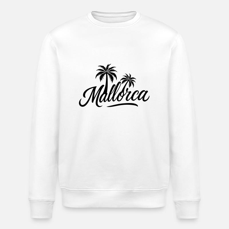 Mallorca Palmen - Stanley/Stella Unisex Bio-Sweatshirt ROLLER - Weiß