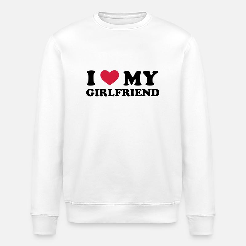 I Love My Girlfriend - Sweat bio ROLLER Stanley/Stella Unisexe - blanc