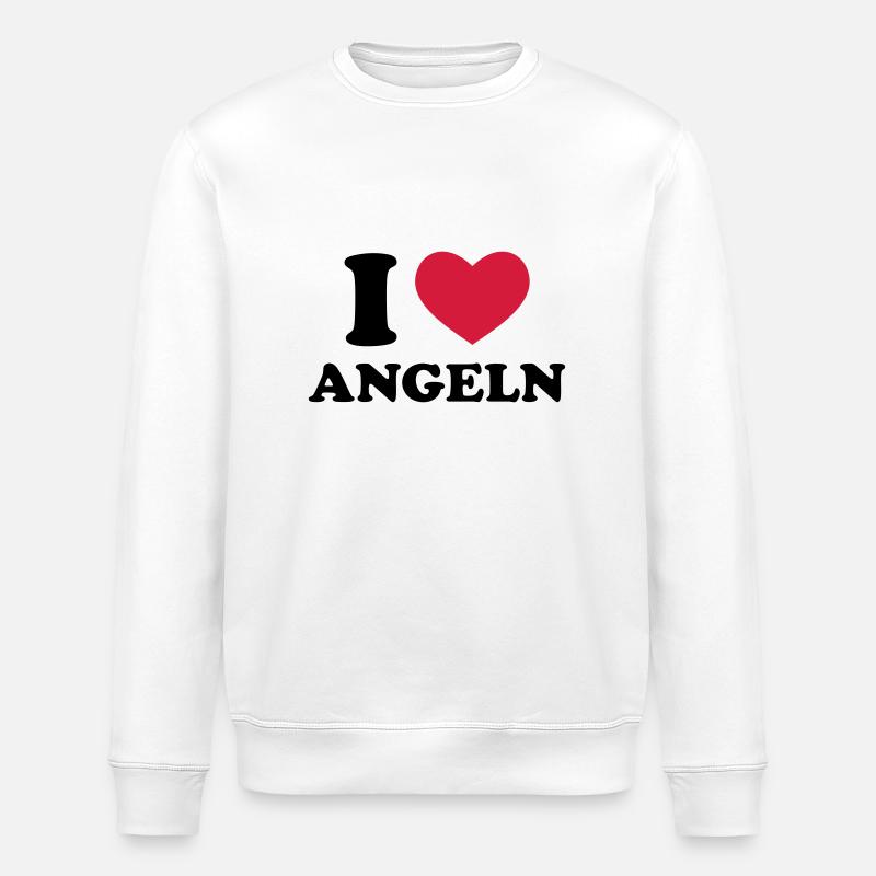 J'aime pêcher - Sweat bio ROLLER Stanley/Stella Unisexe - blanc