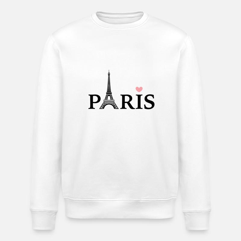 Paris - Stanley/Stella Unisex Bio-Sweatshirt ROLLER - Weiß